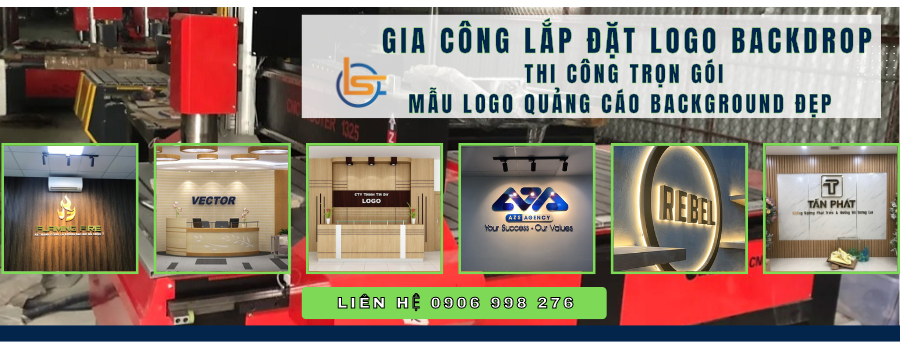 Làm logo background văn phòng